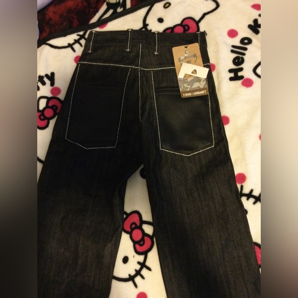 Brand new still with tags “Time is Money “ white stitching pants - Picture 2 of 2